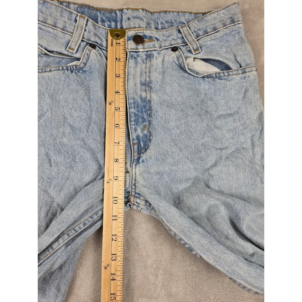 Vintage Levi's 550 Relaxed Student Jeans 28x30 Fit 26x29 Denim Orange Tab 1996